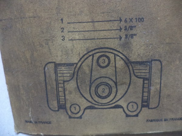 n°cf89 cylindre roue arriere Peugeot 404 25.4 mm bendix 621050 neuf DPA86