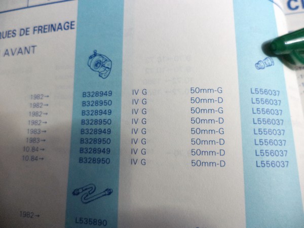 n°cf97 kit reparation etrier av Citroen BX bendix 556037 neuf DPA86
