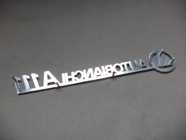 n°da5 insigne coffre alu autobianchi A111 neuf NOS DPA86