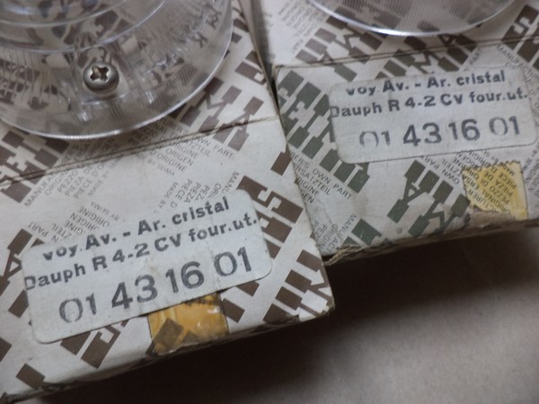n°mc74 2 x cabochons clignotant SEIMA 3059 Citroen 2cv RENAULT Dauphine R4 neuf NOS DPA86