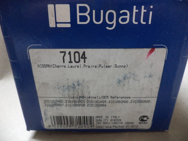 n°bg105 pompe eau NISSAN Cherry Sunny Prairie PA7104 bugatti neuve n°bg105 pompe eau NISSAN Cherry Sunny Prairie PA7104 bugatti neuve DPA86