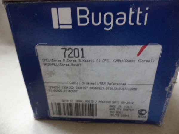 n°bg106 pompe eau OPEL Kadett E Corsa A Corsa B BUGATTI PA7201 neuve n°bg106 pompe eau OPEL Kadett E Corsa A Corsa B BUGATTI PA7201 neuve DPA86