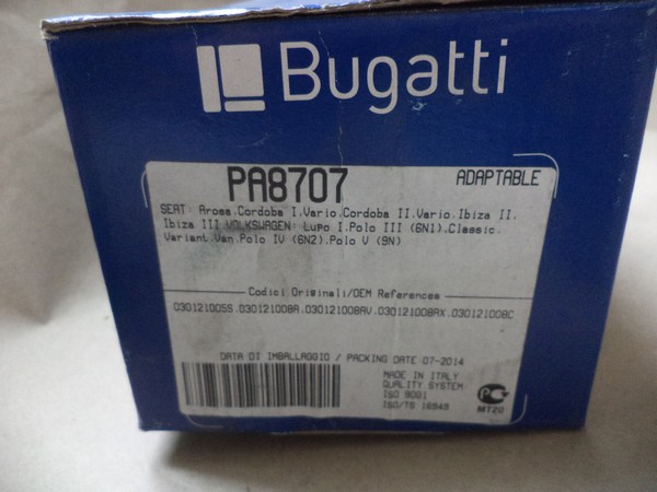 n°bg109 pompe eau VW Polo 3 Lupo Caddy bugatti PA8707 neuve n°bg109 pompe eau VW Polo 3 Lupo Caddy bugatti PA8707 neuve DPA86