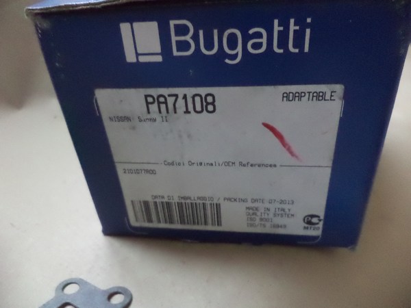 n°bg111 pompe eau NISSAN Sunny N13 B12 Bugatti PA7108 neuve n°bg111 pompe eau NISSAN Sunny N13 B12 Bugatti PA7108 neuve DPA86