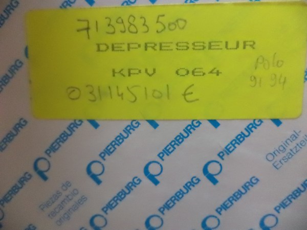 n°da32 pompe a vide VW Polo 2 2F pierburg 031145101E 713983500 neuve NOS vacuum DPA86