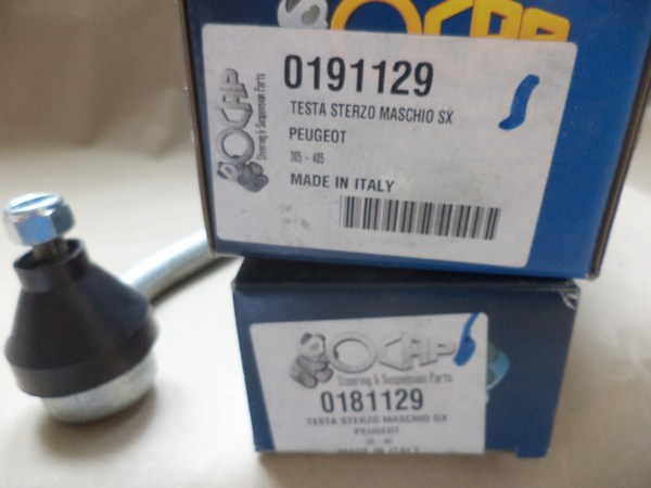 n°da61 lot 2X rotule direction PEUGEOT 305 405 OCAP  0181129 0191129 neuve DPA86
