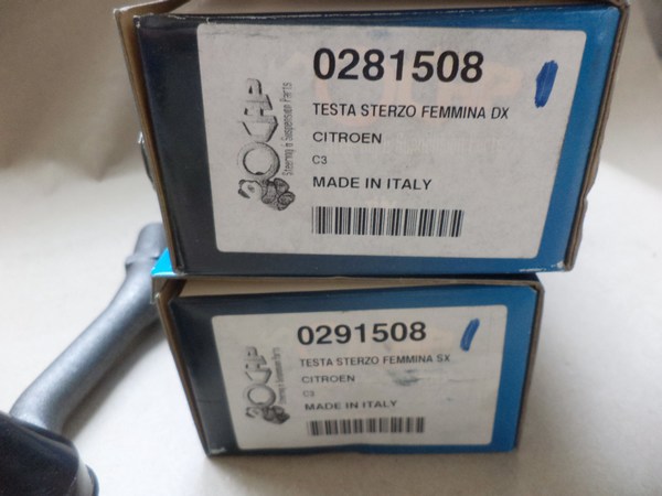 n°da62 lot 2x rotule direction CITROEN C2 C3 PEUGEOT 1007 OCAP 0281508 0291508 neuve DPA86
