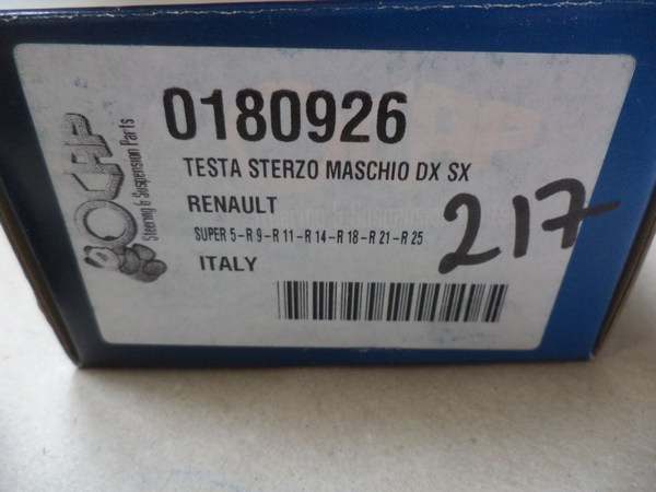 n°da65 rotule direction RENAULT super5 R9 R11 R20 R21 R25 fuego 0180926 OCAP neuve DPA86