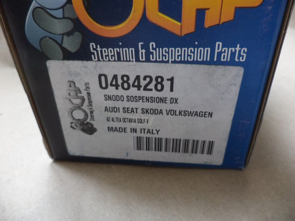 n°da75 rotule direction droit AUDI A1 A3 Q2 Q3  VW golf 5 6 7 T-Roc OCAP 0484281 neuve DPA86