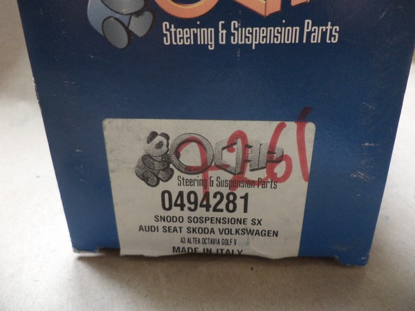 n°da76 rotule direction gauche AUDI A1 A3 Q2 Q3 VW golf 5 6 7 T-Roc OCAP 0494281 neuve n°da76 rotule direction gauche AUDI A1 A3 Q2 Q3 VW golf 5 6 7 T-Roc OCAP 0494281 neuve DPA86